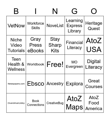 HRLS Bingo Card