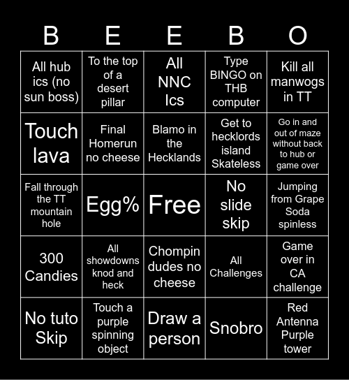 Robot 64 Bingo (For Bored PPL) Bingo Card