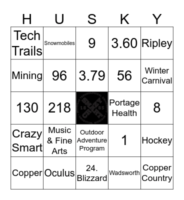 HUSKY BINGO Card