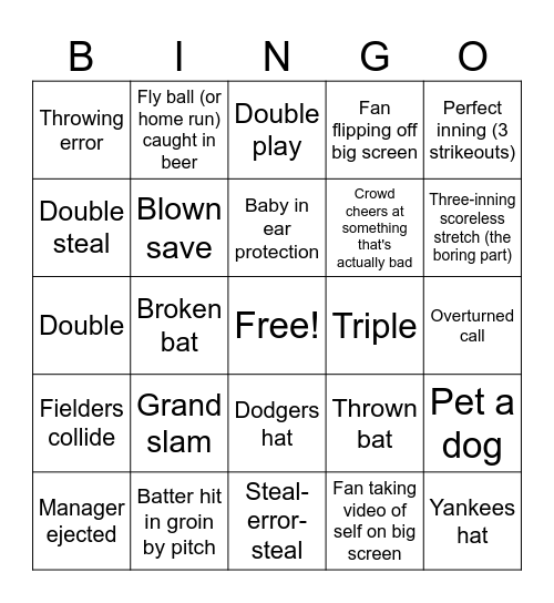 Underwhelming Padres Baseball Extravaganza! Bingo Card