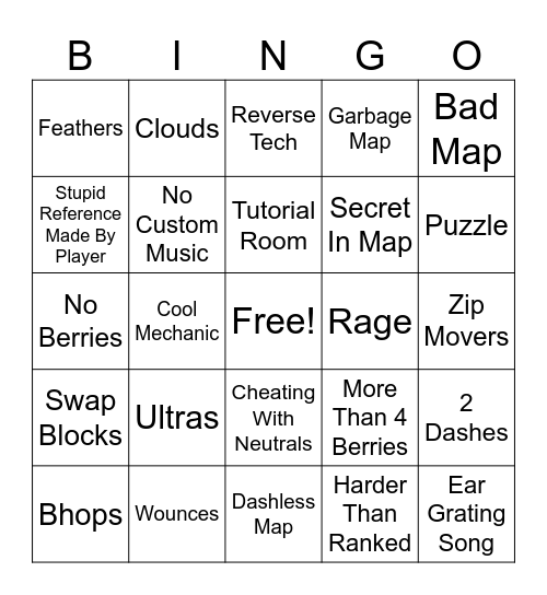 SJ BINGO Card