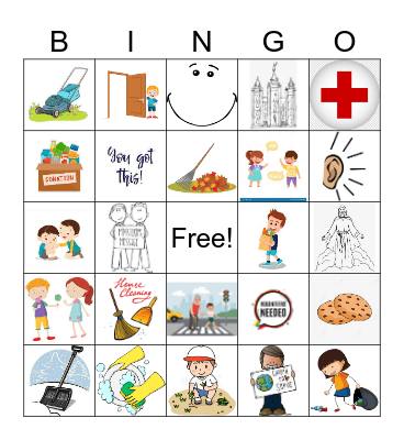 Serving Others Bingo Card