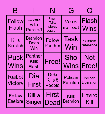Birthday Bingo Card