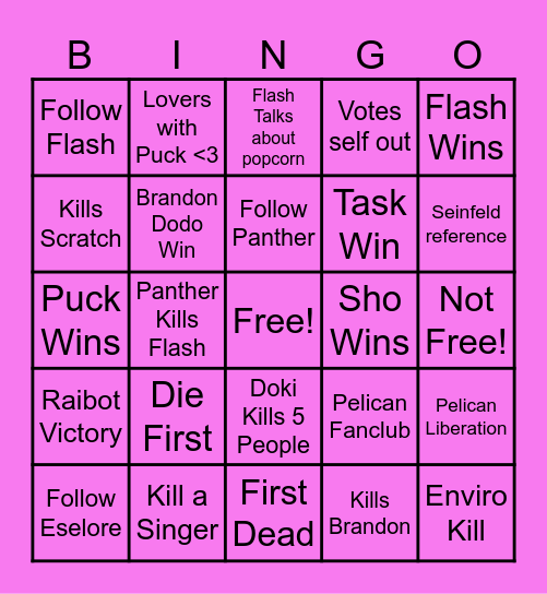 Birthday Bingo Card