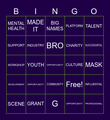 HAT BAX Bingo Card