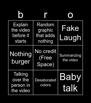 SSSniperwolf BBBingo Card