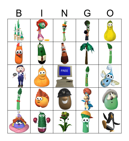 VeggieTales Bingo Card