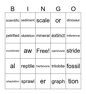 9-27-23 4th grade words Bingo Card