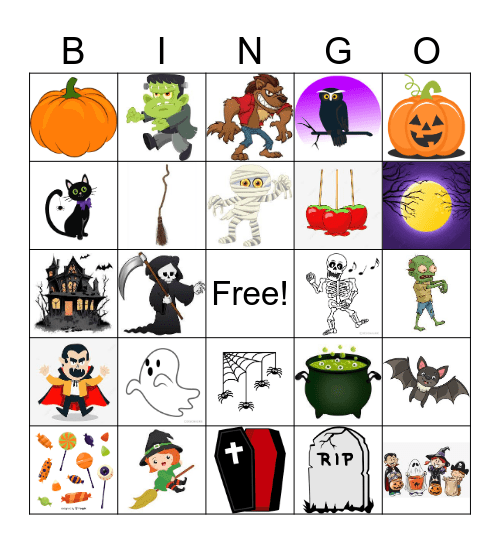 Halloween Bingo Card