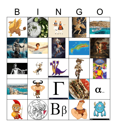 OUDE GRIEKEN Bingo Card