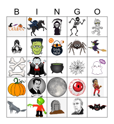 Excursions Ltd Halloween Bingo Card