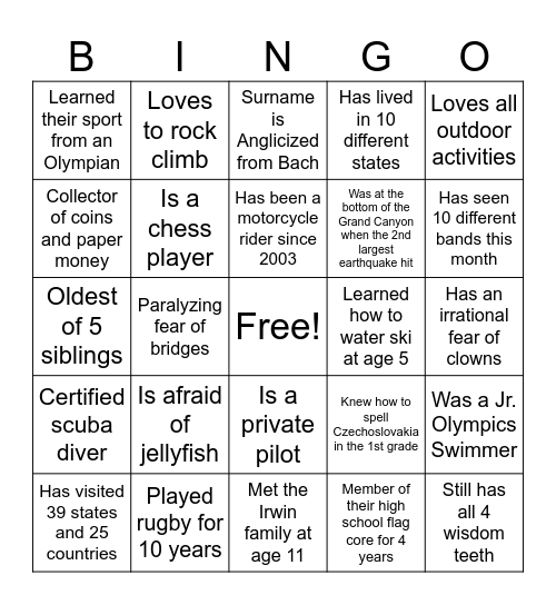 Bi-Annual Contracts Meeting Bingo Card