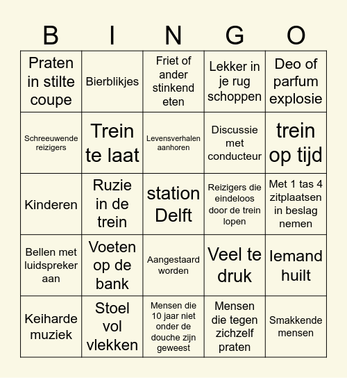 NS Bingo Card