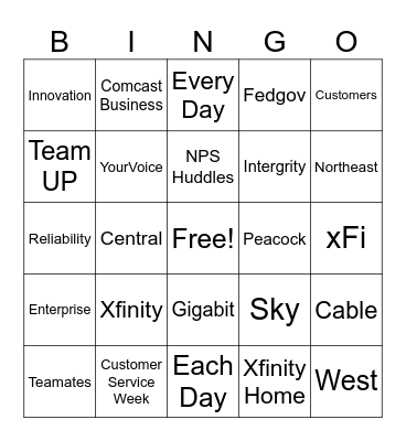 Team Koehler CSW 2023 Bingo Card