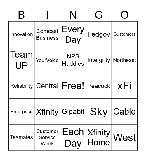 Team Koehler CSW 2023 Bingo Card