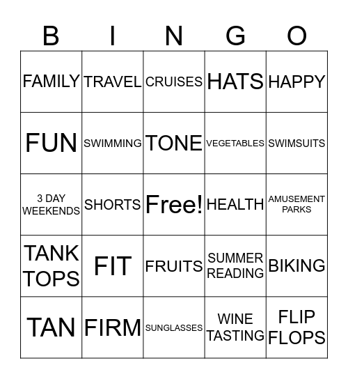 LEAP to SPRING to SUMMER Bingo Card