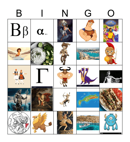 OUDE GRIEKEN Bingo Card
