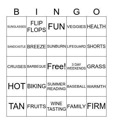 LEAP to SPRING to SUMMER Bingo Card