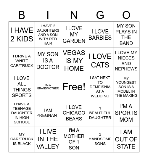 HOW WELL DO WE KNOW EACH OTHER Bingo Card