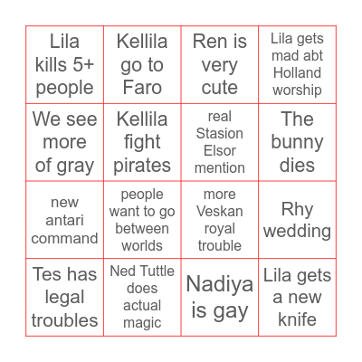 The Fragile Threads of Power Predictions Bingo Card