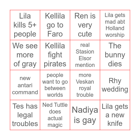 The Fragile Threads of Power Predictions Bingo Card