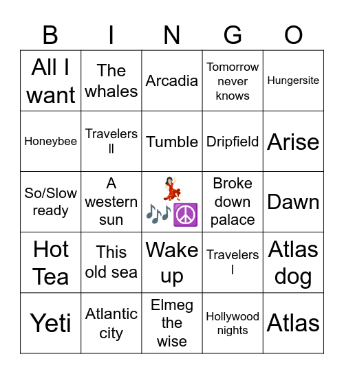 Goose Bingo Card