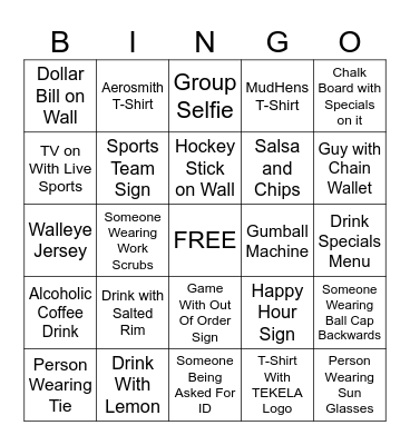 Office Fun Day B-I-N-G-O Bingo Card