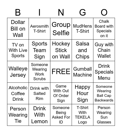 Office Fun Day B-I-N-G-O Bingo Card