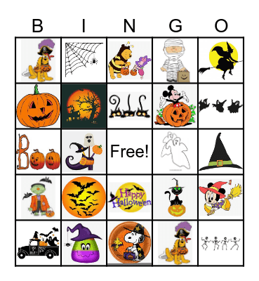 Halloween Bingo Card