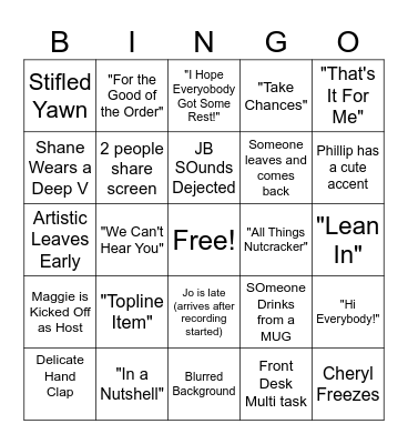 OB BINGO Card