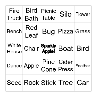 Ciderfest Scavenger Hunt! Bingo Card