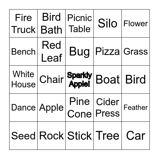 Ciderfest Scavenger Hunt! Bingo Card