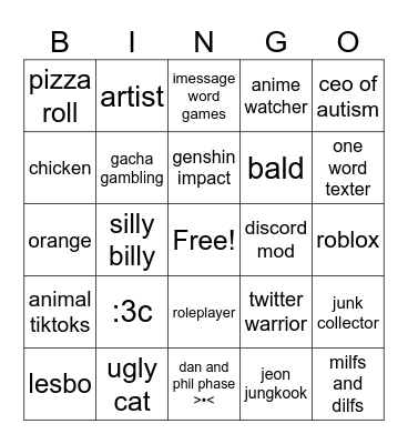 sappi Bingo Card