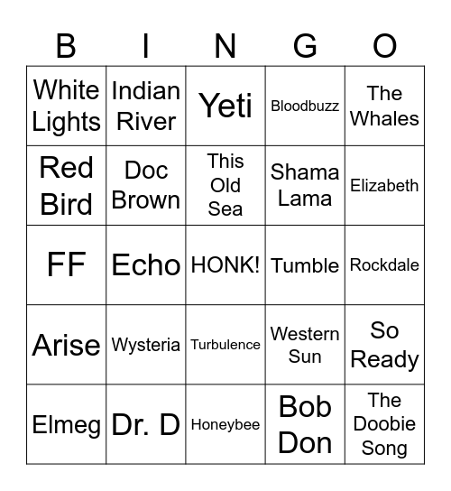 Bonni 9/25-26 Bingo Card