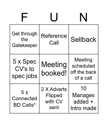 BD Bingo Card