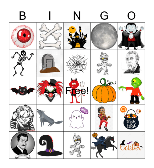 Halloween 2 Bingo Card