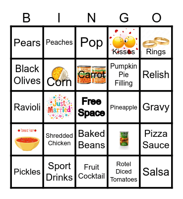 Let's fill Nate and Alison's Pantry Bingo Card