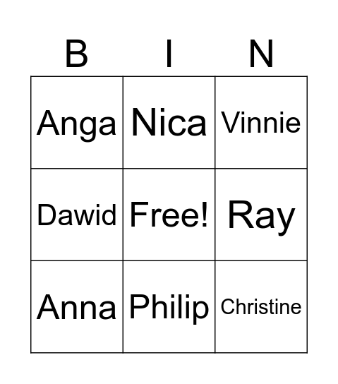 Nask Sussy Linnartz Bingo Card