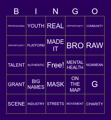 HAT BAX Bingo Card