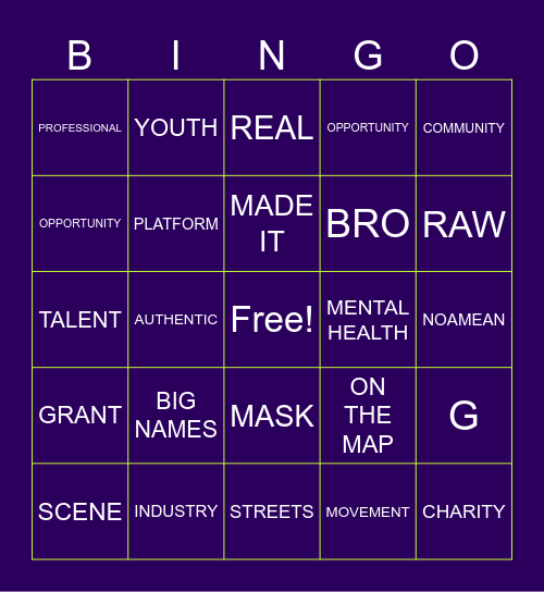 HAT BAX Bingo Card