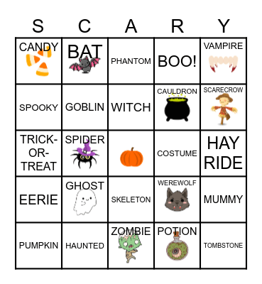 Happy Halloween! Bingo Card