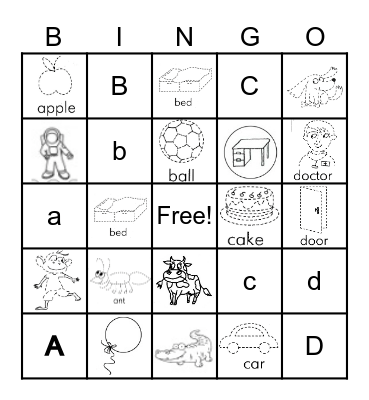 ABCD Bingo Card