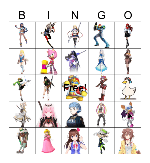 Waifu Bingo Card