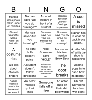 EXPERIMENT TECH BINGO Card