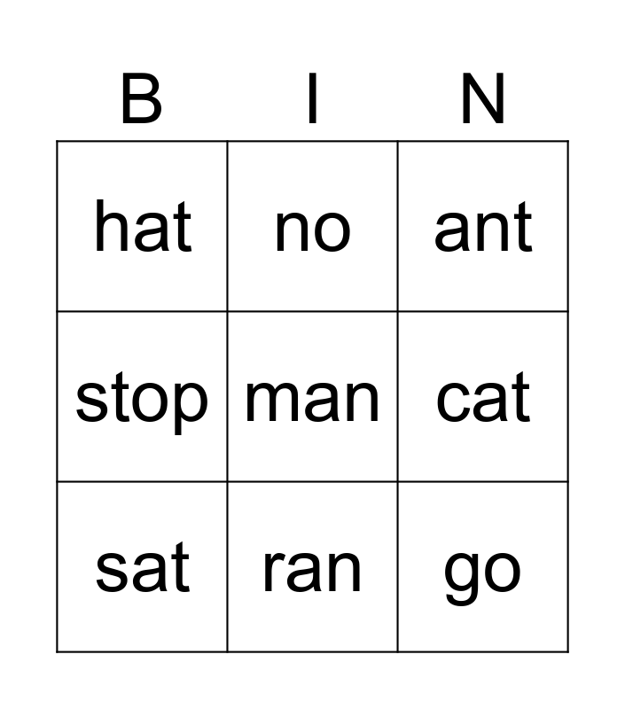 Child Dev Week 2 Bingo Card
