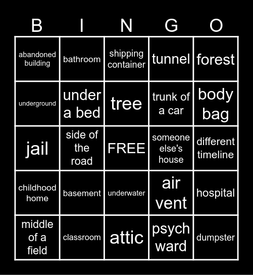 SLENDERBOY WAKING UP BINGO Card