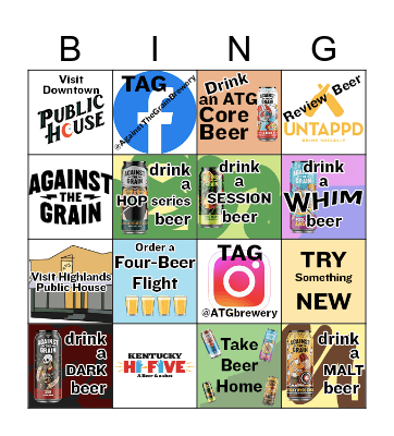 Louisville Beer Week at ATG Bingo Card