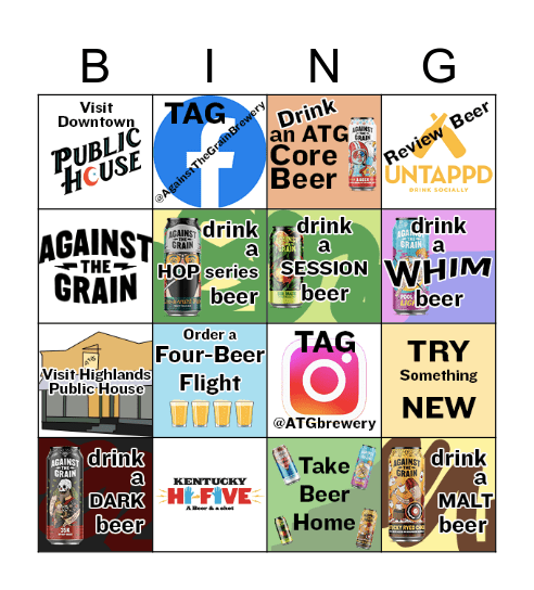 Louisville Beer Week at ATG Bingo Card