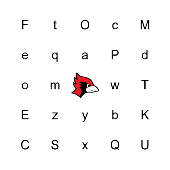 West Indianola Rockin' Bingo Card