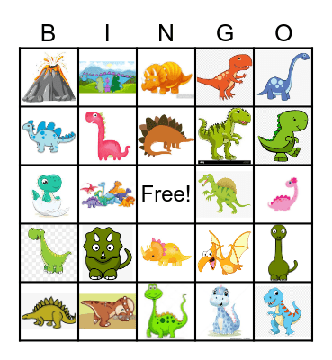 Leo's Dinolicious Bingo! Bingo Card